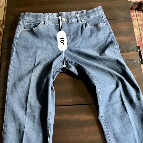 JM Collection Straight Leg Embellished Denim Jeans. - Picture 6 of 10